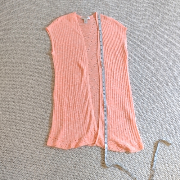 Christopher & Banks  sleeveless cardigan - Picture 1 of 5